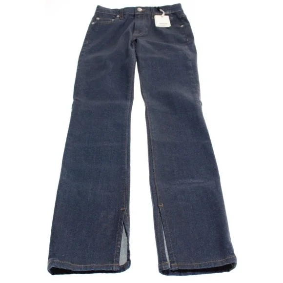 Simkhai NWT Coated High Rise Skinny Jeans Size 26 US In Blue Cotton Blend Denim